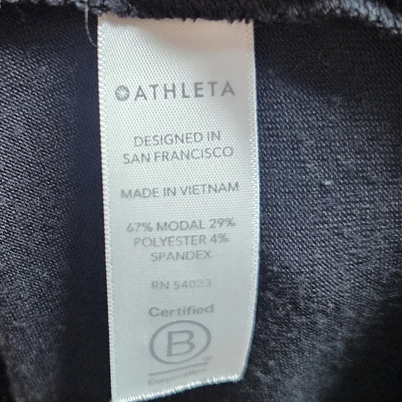 Athleta Daily Tee Black Short Sleeve Super Soft size Large - Picture 5 of 6